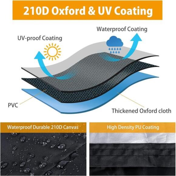 Motorcycle Cover All Season Universal Weather Waterproof Motorbike Cover - Picture 4 of 8